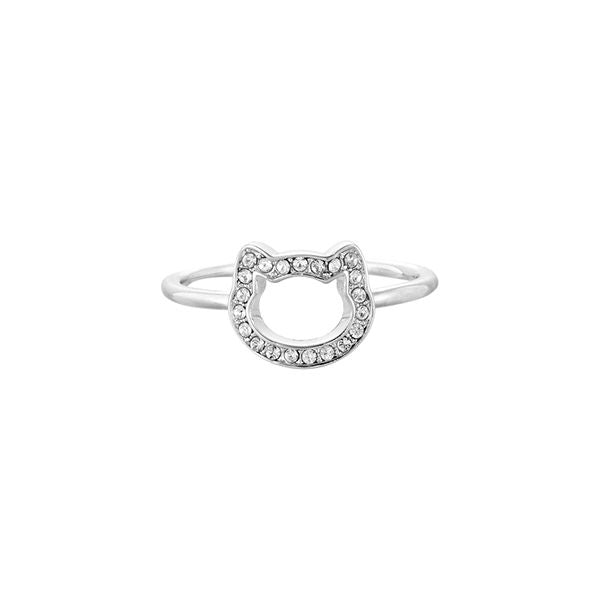 KARL LAGERFELD JEWELS JEWELRY Mod. 5483548 cat-shaped sparkling ring