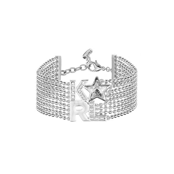 KARL LAGERFELD JEWELS JEWELRY Mod. 5483575 silver bracelet with star and signature design