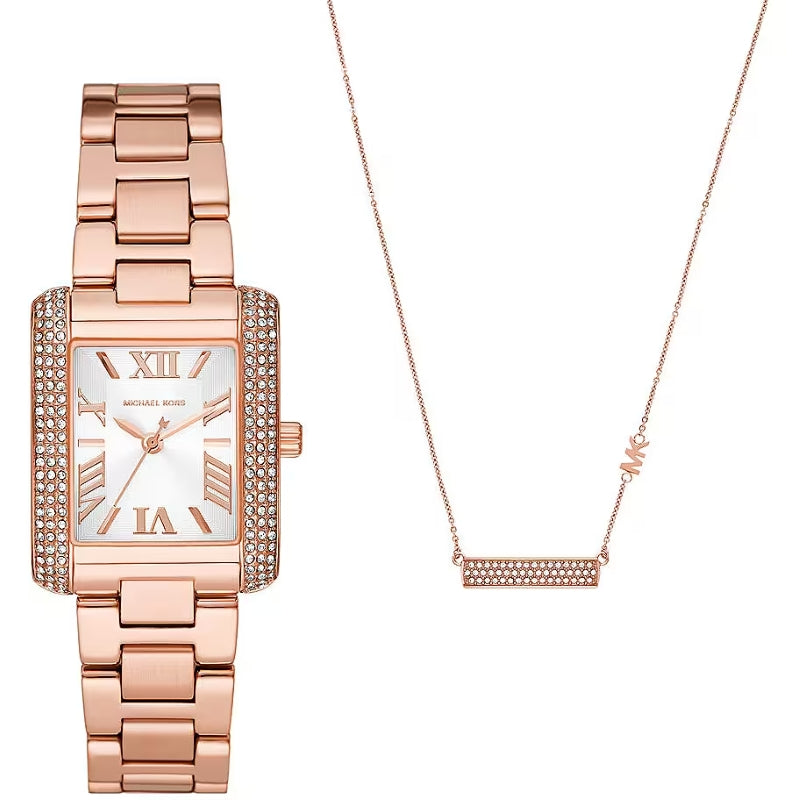 MICHAEL KORS Mod. EMERY Special Pack + Necklace WATCHES