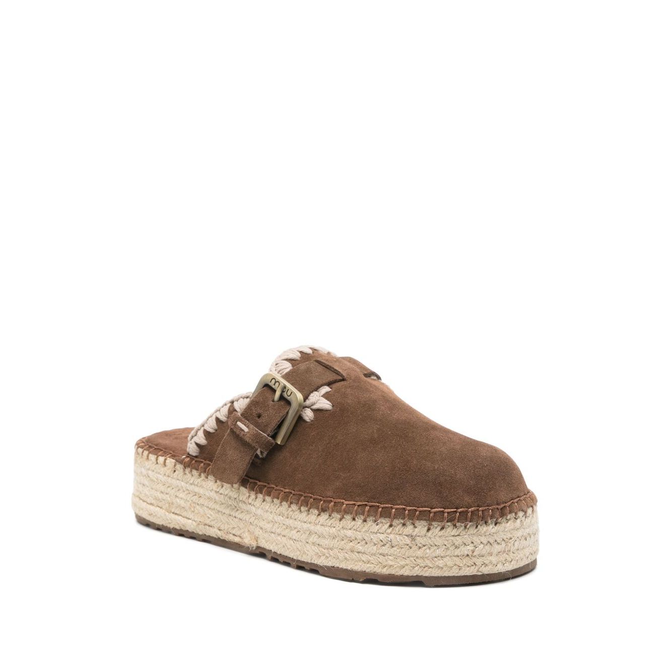 Mou Sandals Leather Brown