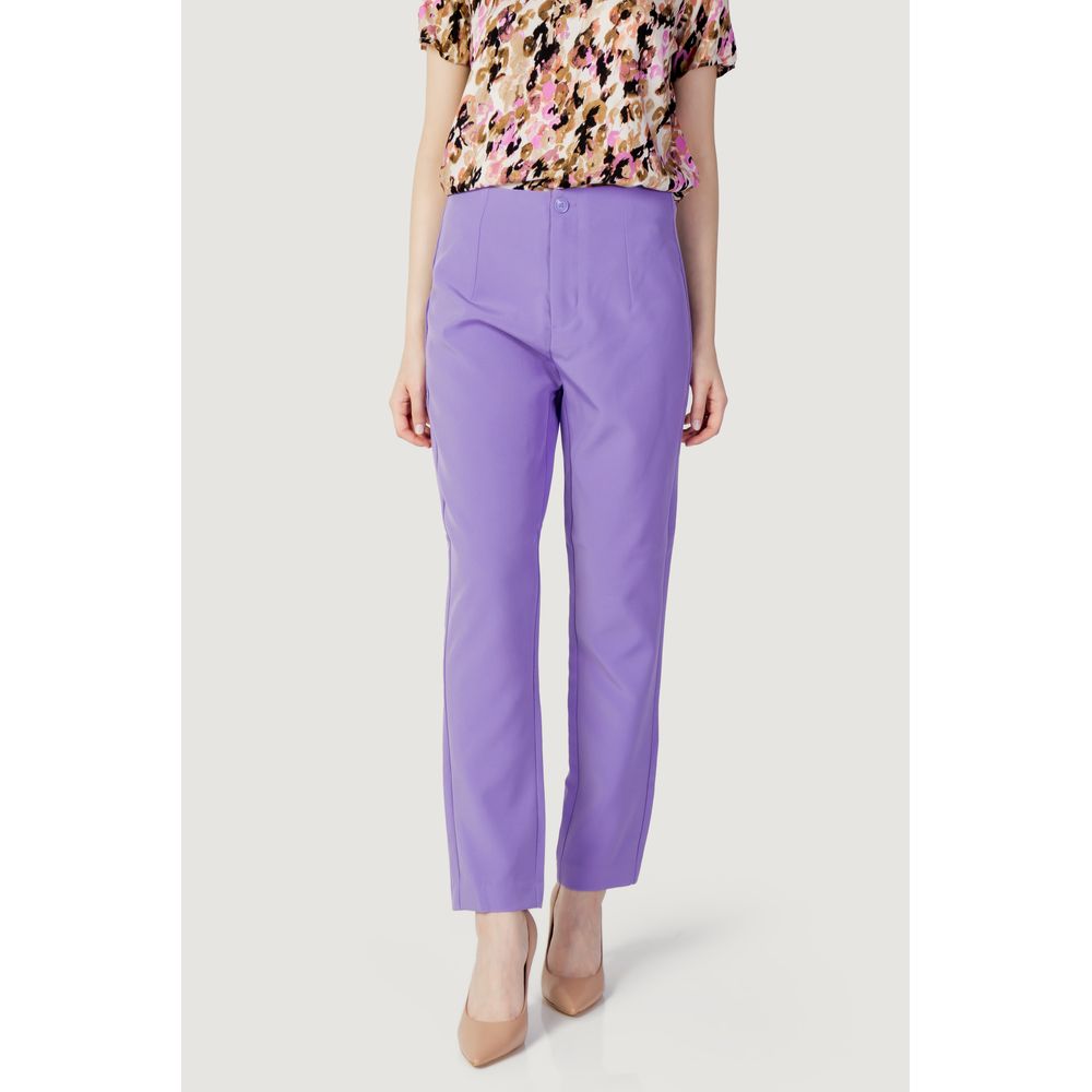 Only Purple Polyester Pants