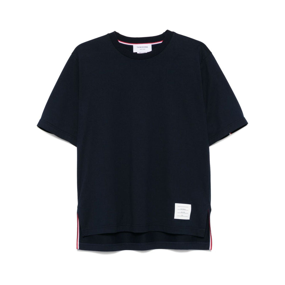 Thom Browne T-shirts and Polos Blue Topwear