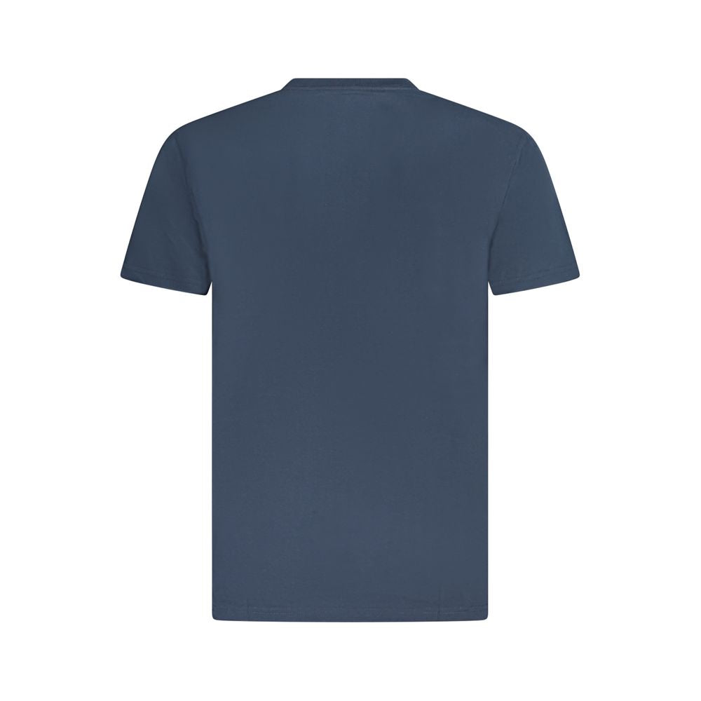 Vans Blue Cotton T-Shirt, short sleeve, classic fit, crew neck, with logo print.