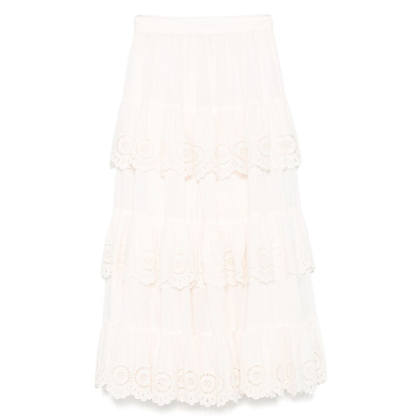 Zimmermann Lucky embroidered skirt