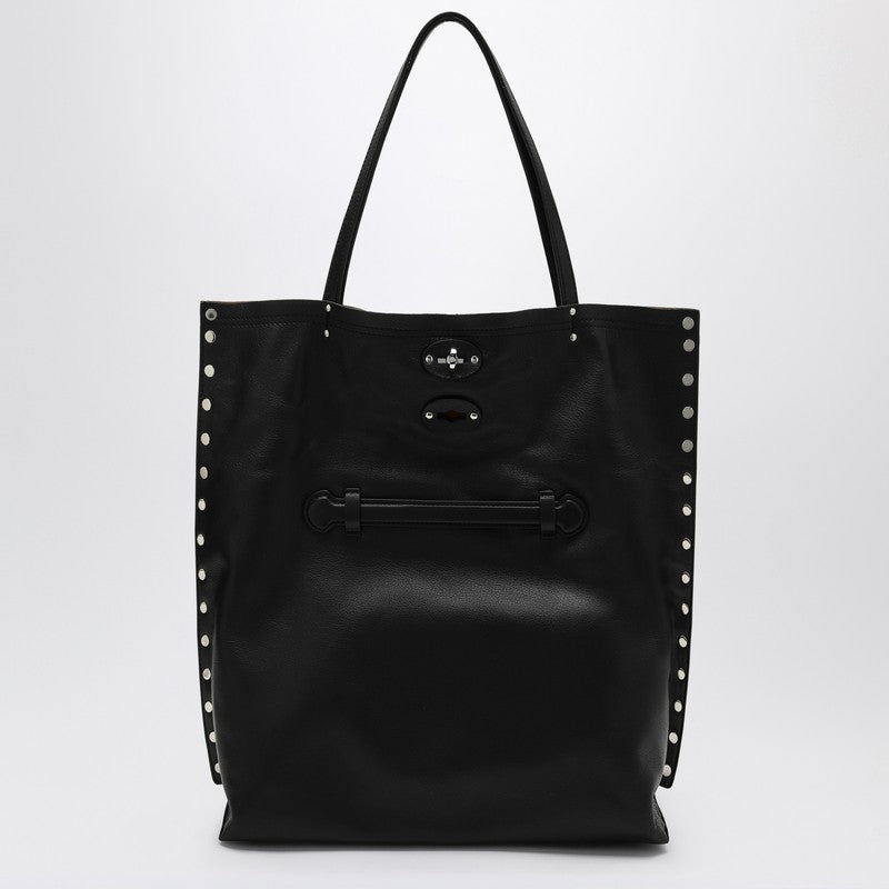 Zanellato Medium tote bag A'' Spasso black in leather 068790M1910000/R_ZANEL-Z0001_100