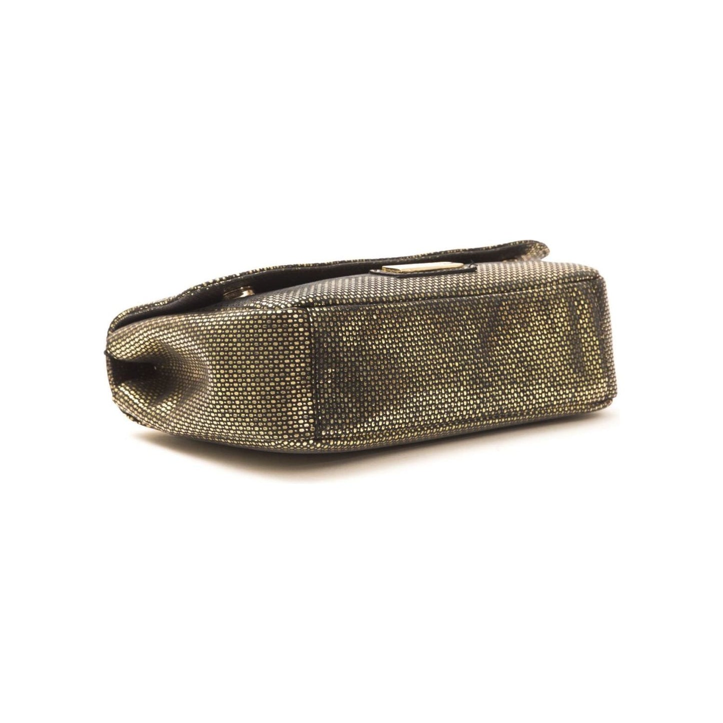 Pompei Donatella Black Leather Women Crossbody Bag