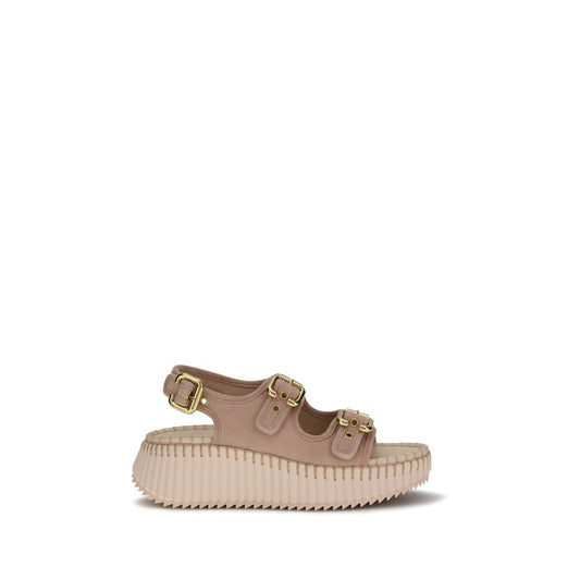 Chloé Multicolor Calf Leather Bos Taurus Platform Sandals