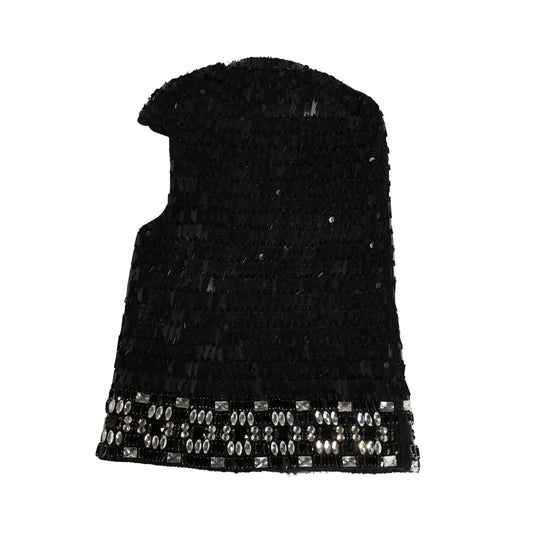 Dolce & Gabbana Black Wool Crystal Embellished Balaclava Hat