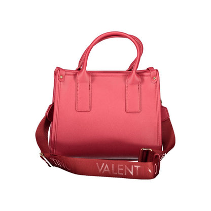 Mario Valentino Red Polyurethane Women's Bag with Adjustable Straps