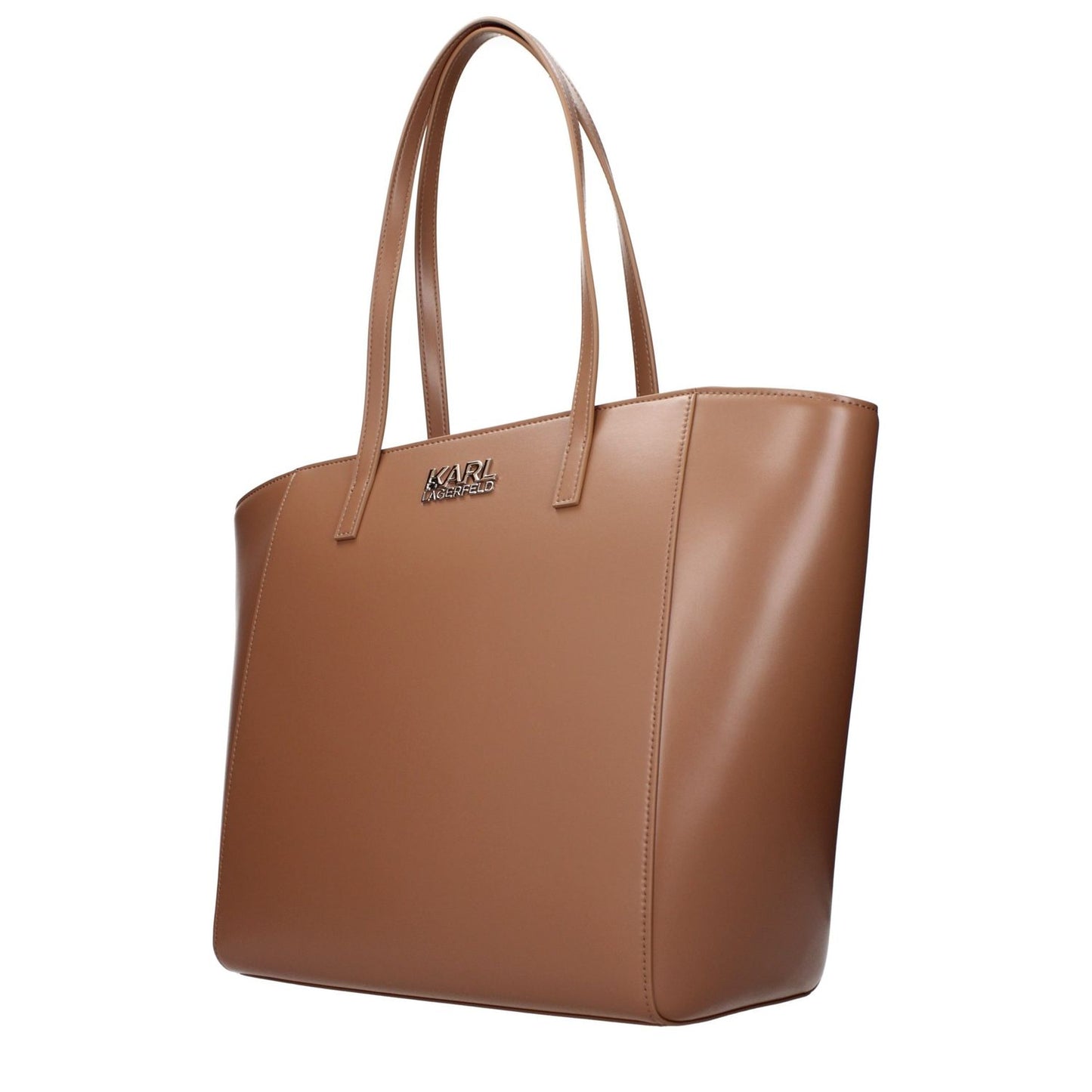 Karl Lagerfeld Brown Polyethylene Shoulder Bag