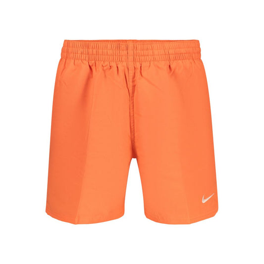 Nike Orange Polyester Men's Swimwear Shorts