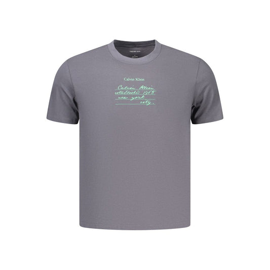 Calvin Klein Gray Cotton Men's T-Shirt