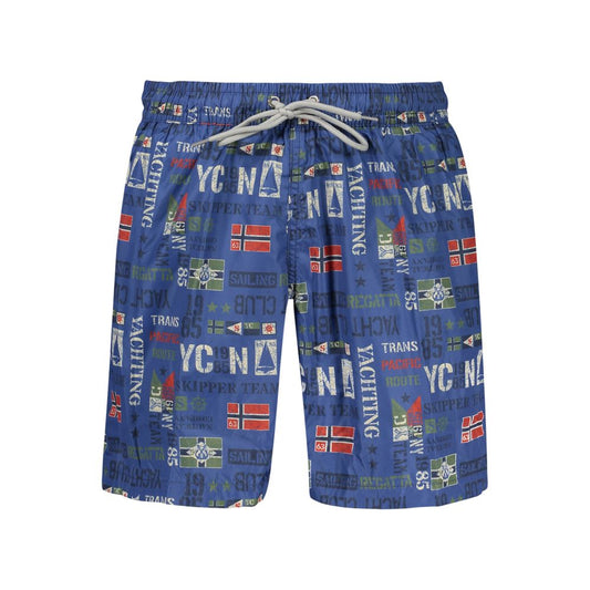 Norway 1963 Blue Polyester Men's Swimwear
