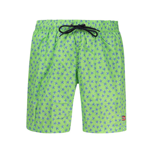 Norway 1963 Green Polyester Men's Swim Shorts