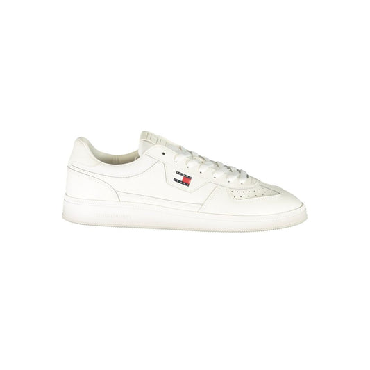 Tommy Hilfiger White Polyester Athletic Sneakers