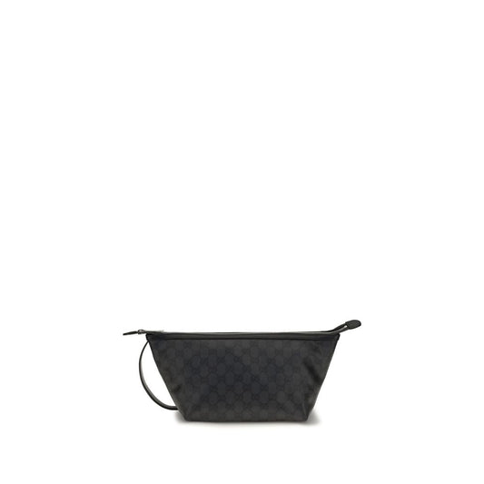 Gucci Black Cotton Clutch Bag