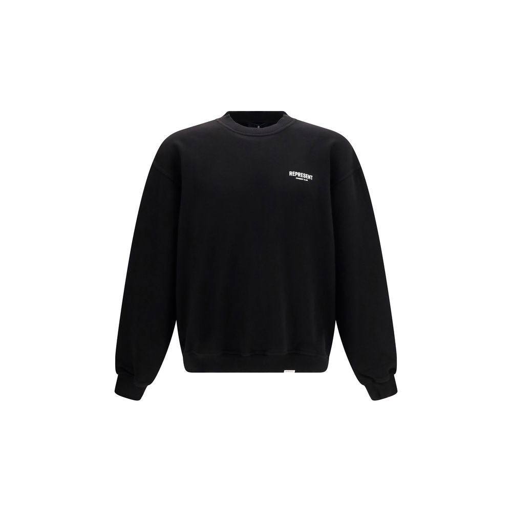 Represent Black Cotton Sweatshirt