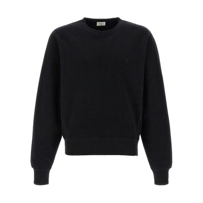 Saint Laurent Black Cotton Sweatshirt