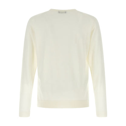 Roberto Collina Beige Merino Wool Cardigan
