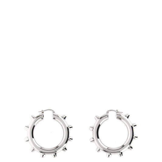 Jil Sander Silver Brass Earrings