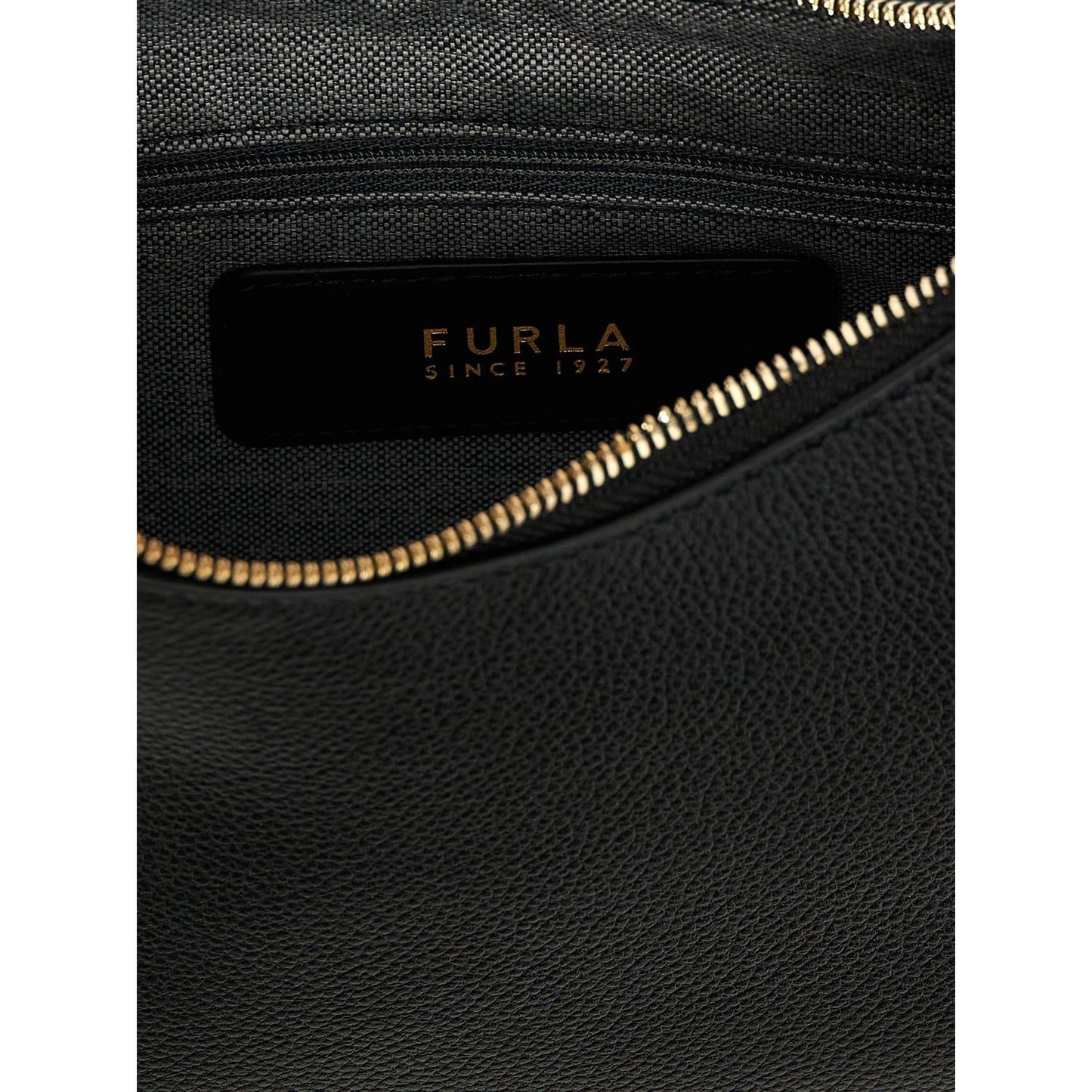 Furla Black Leather Shoulder Bag