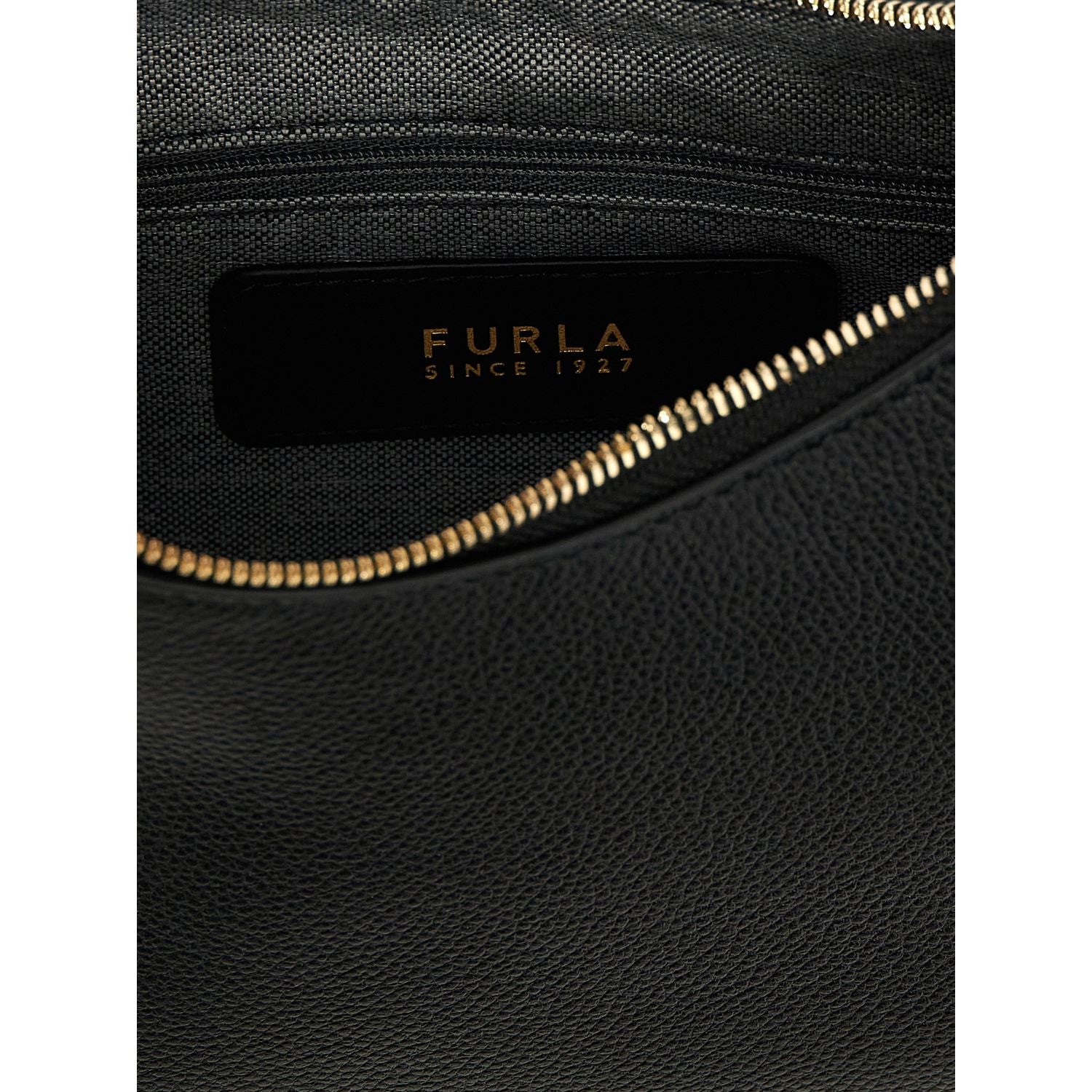 Furla Black Leather Shoulder Bag