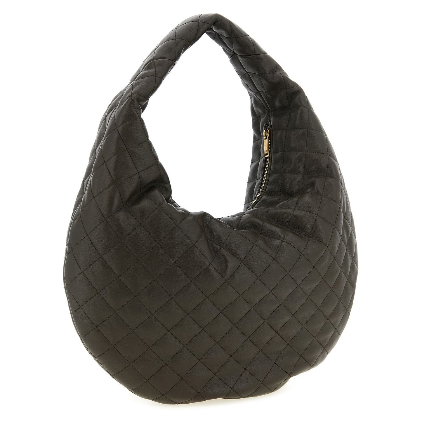 Saint Laurent Brown Lamb Leather Shoulder Bag