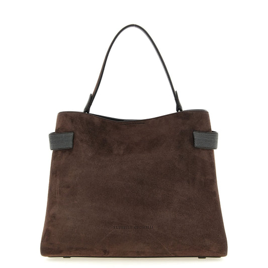 Brunello Cucinelli Brown Calfskin Handbag