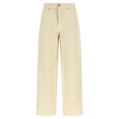 PINKO Beige Cotton Jeans Denim
