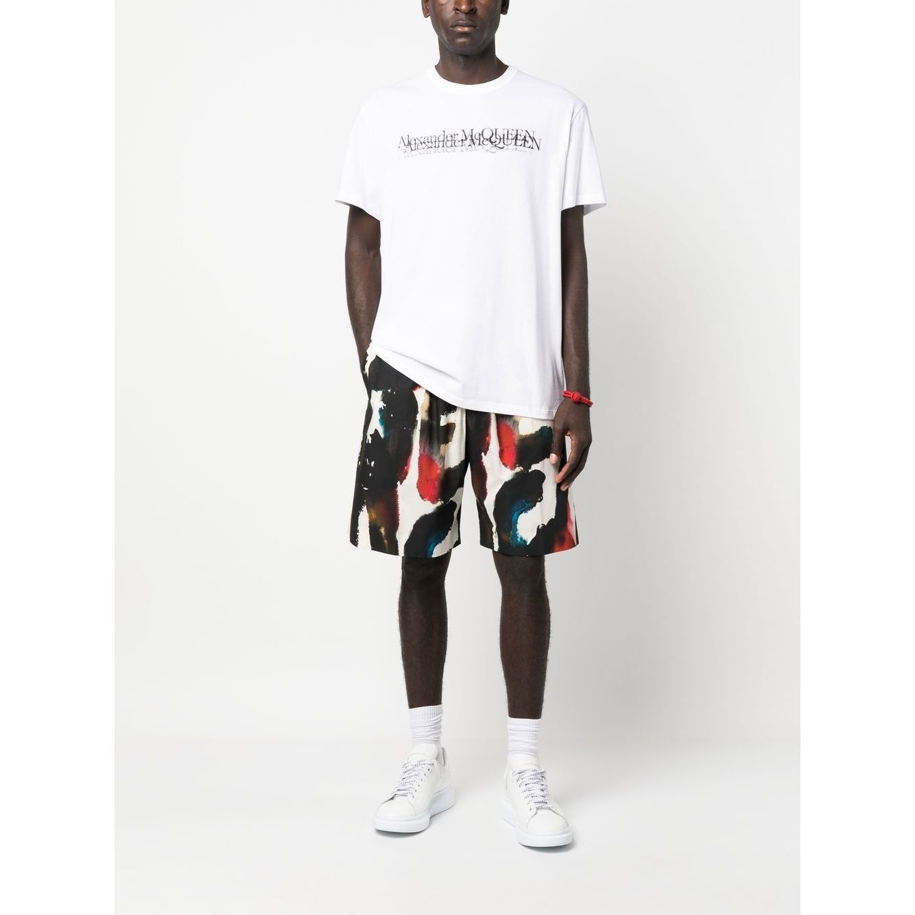 Alexander McQueen Straight Print Shorts