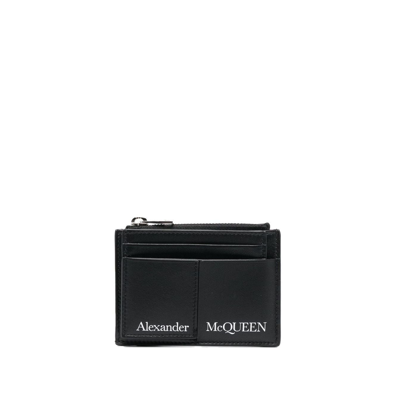 Alexander McQueen logo print cardholder