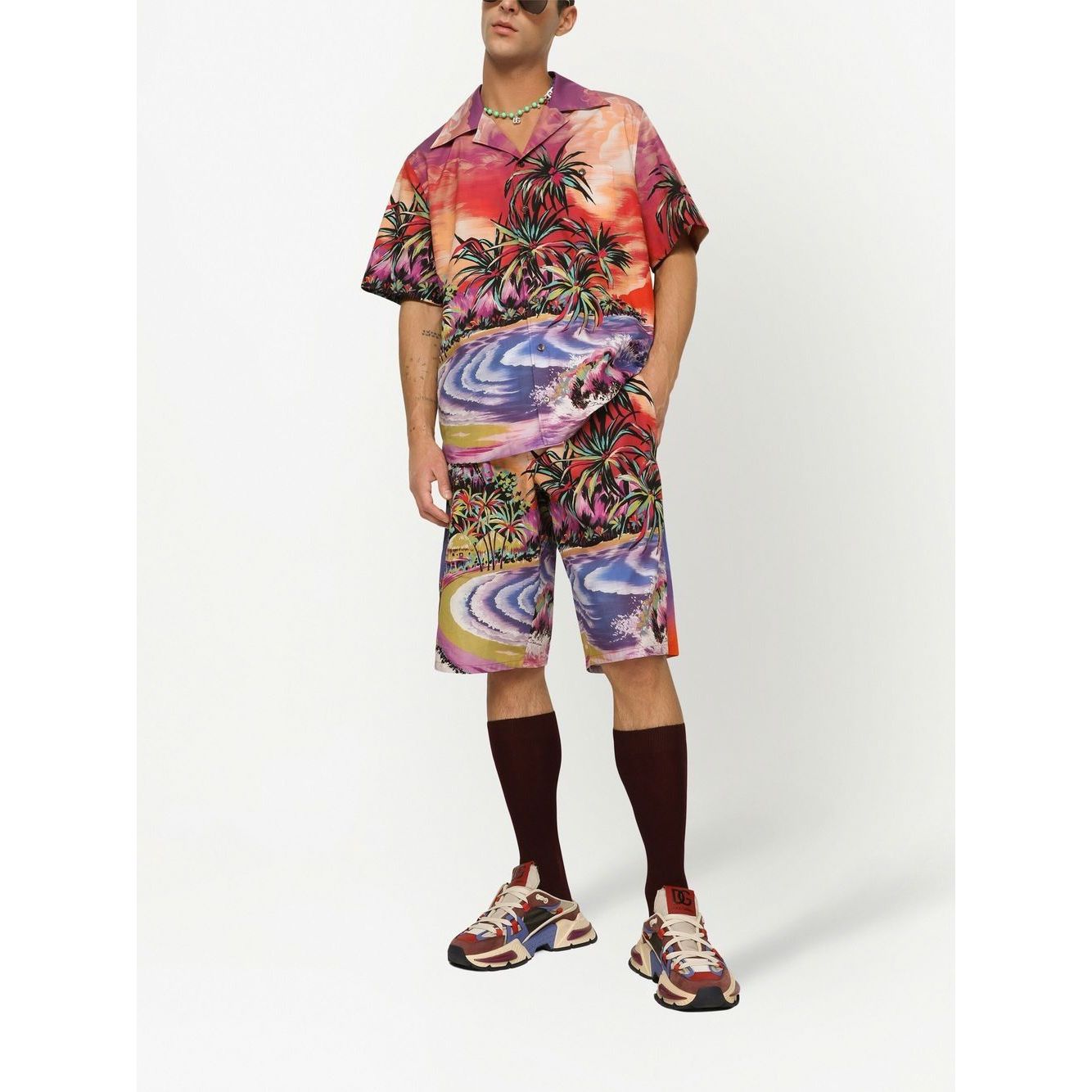 Dolce & Gabbana graphic-print bermuda shorts