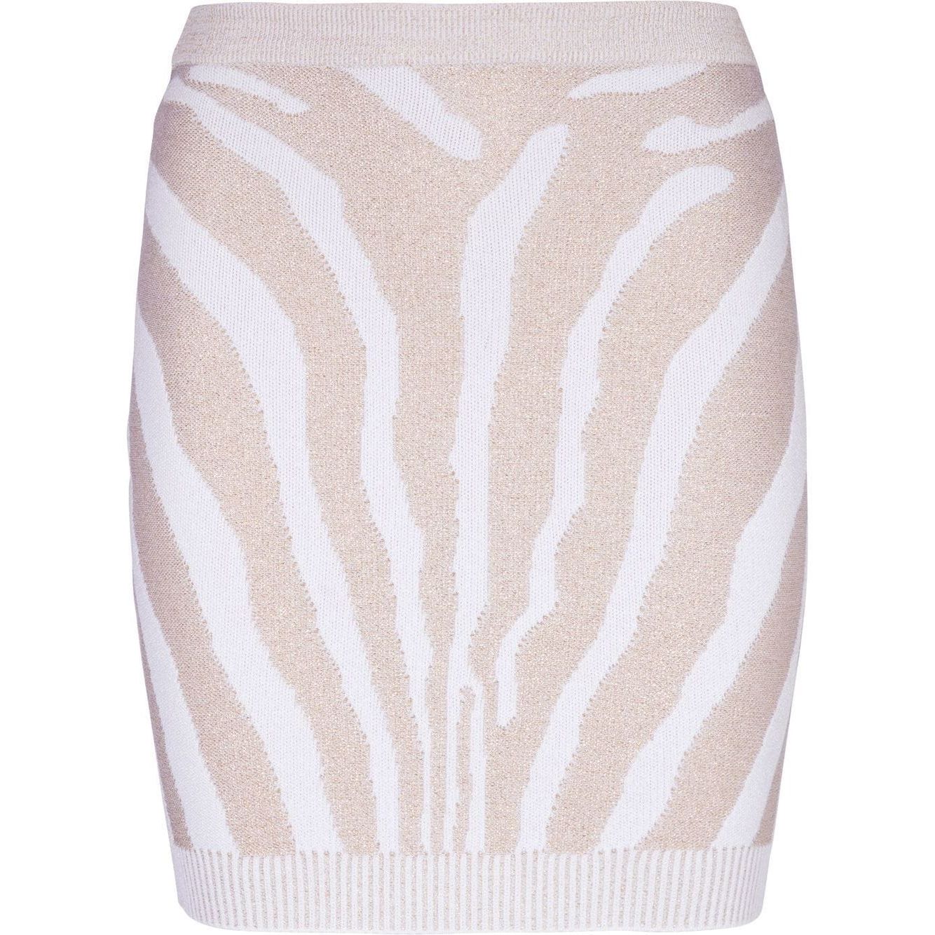 Balmain Zebra knit short skirt Skirts