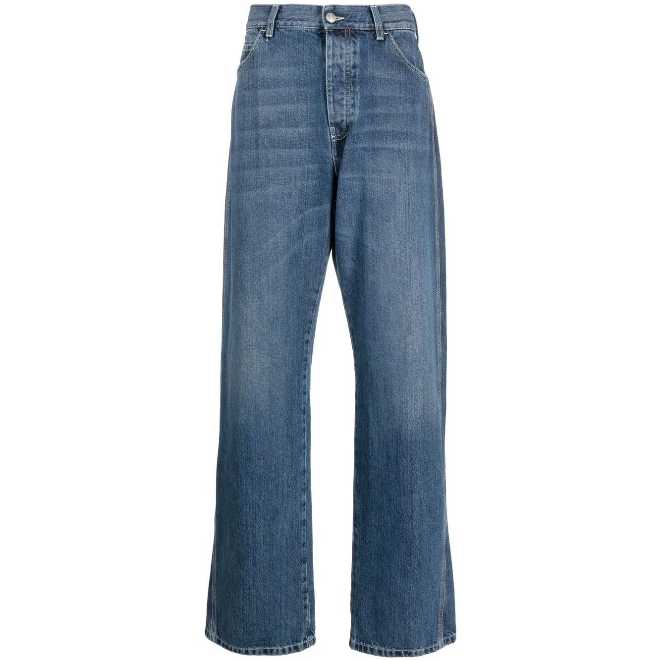 Alexander Mcqueen wide-leg panelled jeans