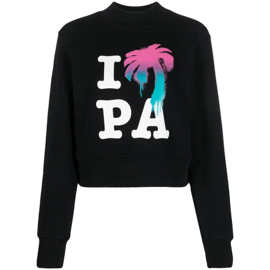 Palm Angels Sweaters Black Topwear