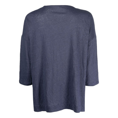 Majestic Sweaters Blue Topwear