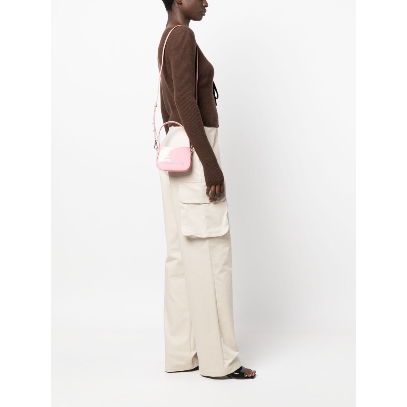 Blumarine crystal-embellished logo tote bag