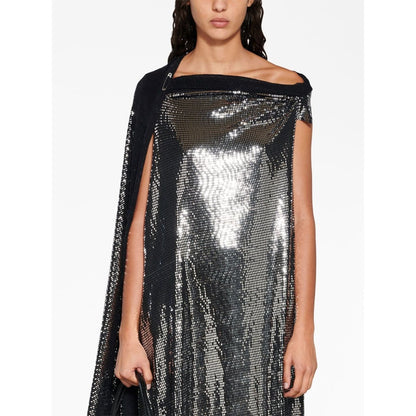 Balenciaga Metallic Effect Midi Dress Dresses