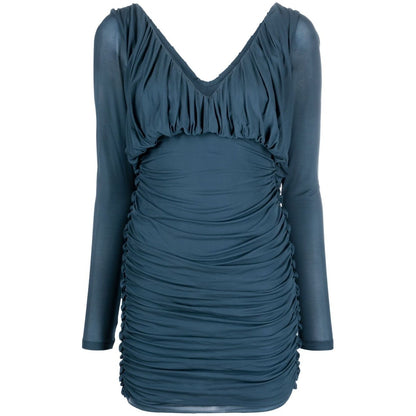 Saint Laurent draped mini dress