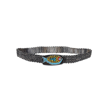 Exquisite J Raffia belt Belts