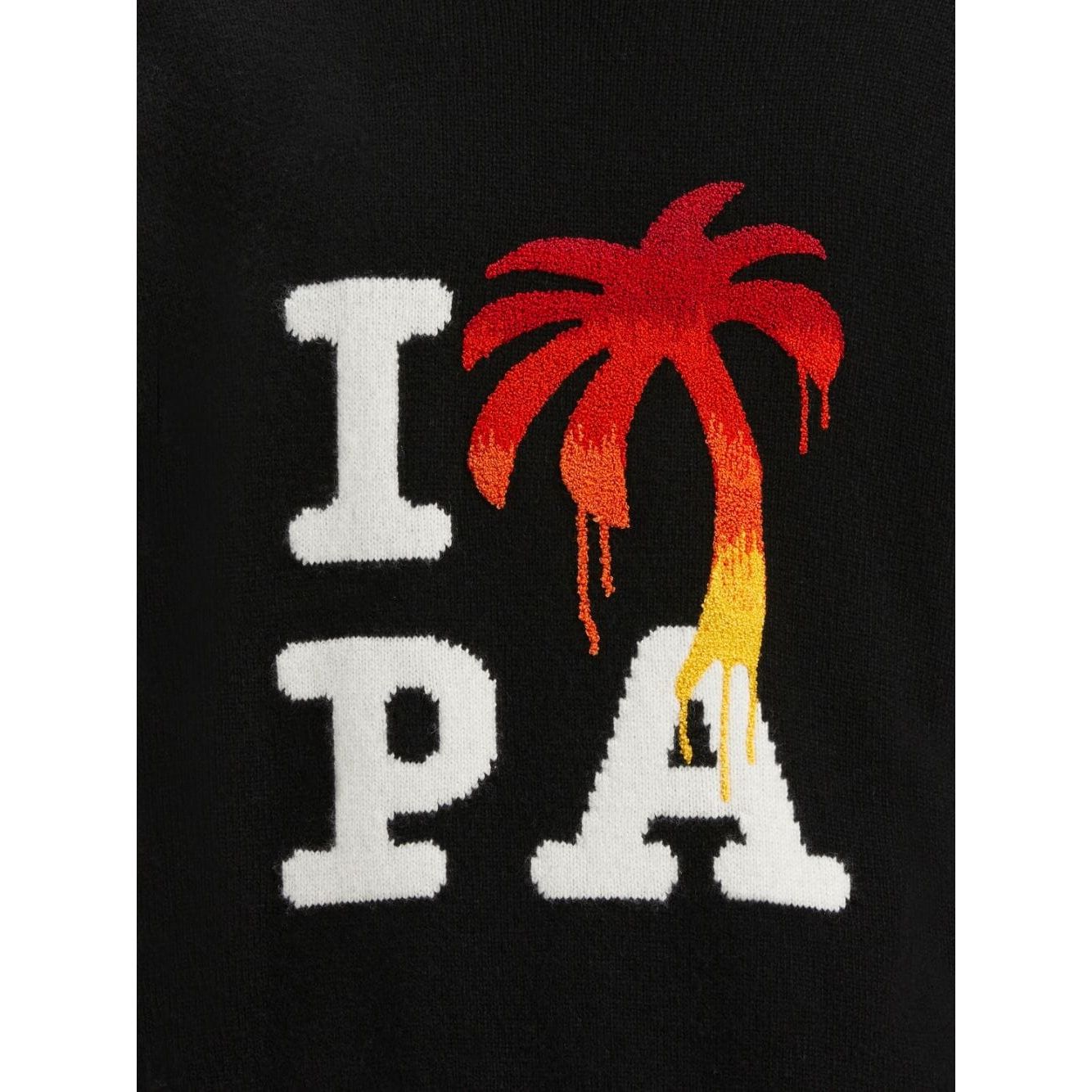 Palm Angels Sweaters Black Topwear