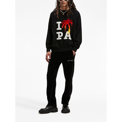 Palm Angels Sweaters Black Topwear