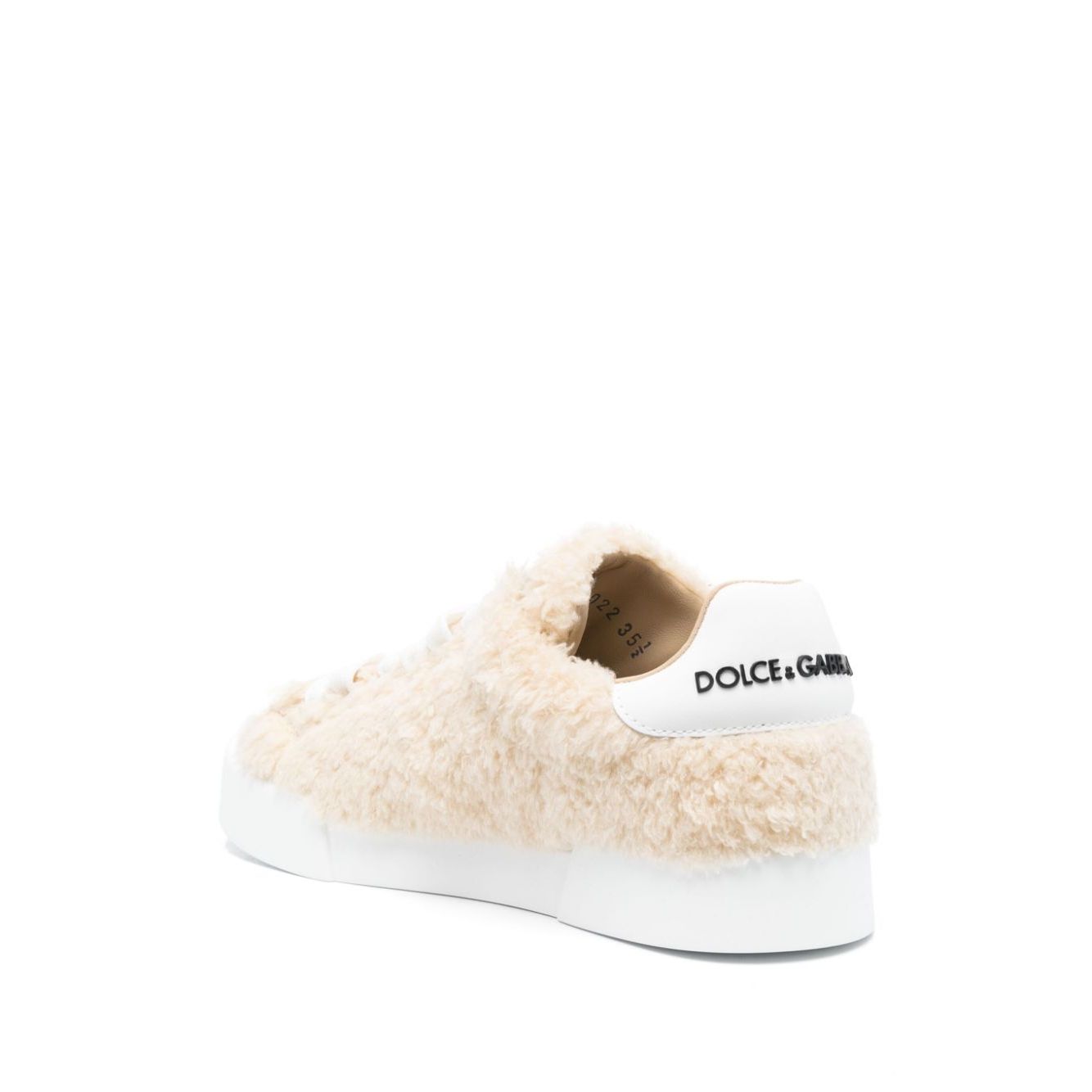 Dolce & Gabbana leather sneakers with embossed logo