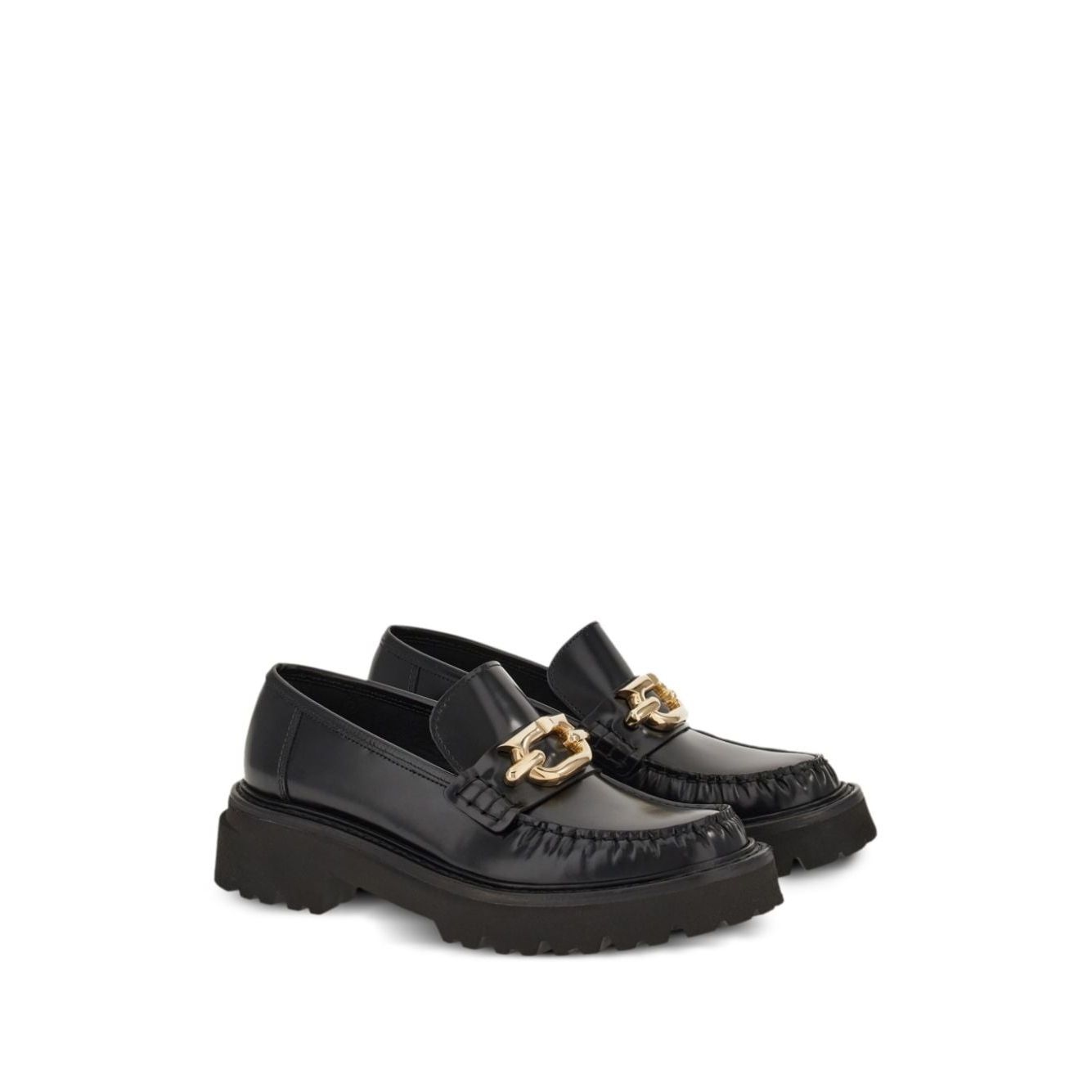 Ferragamo Gancini-buckle Leather Loafers Boots