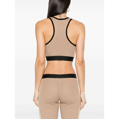 Palm Angels Top Beige Topwear