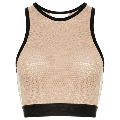 Palm Angels Top Beige Topwear