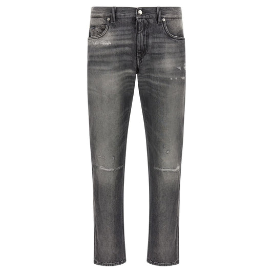 Dolce & Gabbana Gray Cotton Jeans Denim