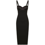 Dolce & Gabbana Jersey longuette dress with bustier bra top