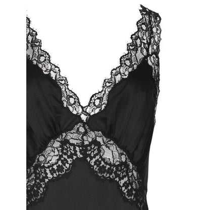 Saint Laurent lace-panel midi dress Dresses