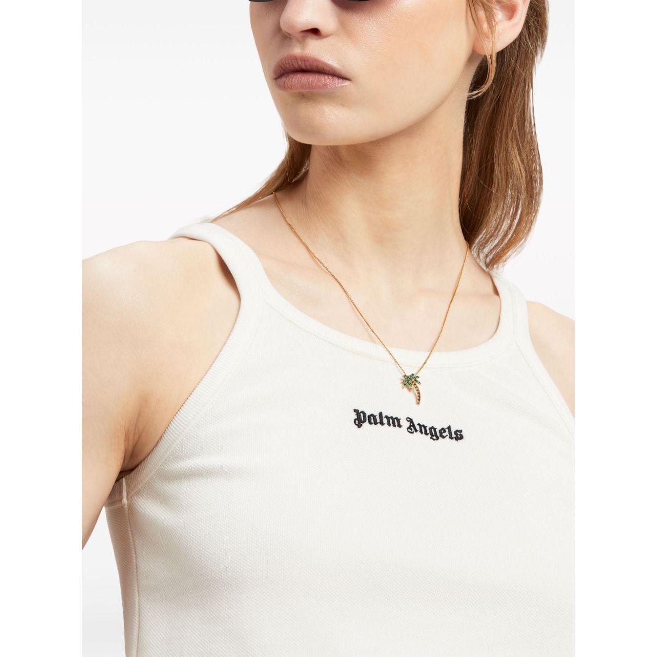Palm Angels Top White Topwear